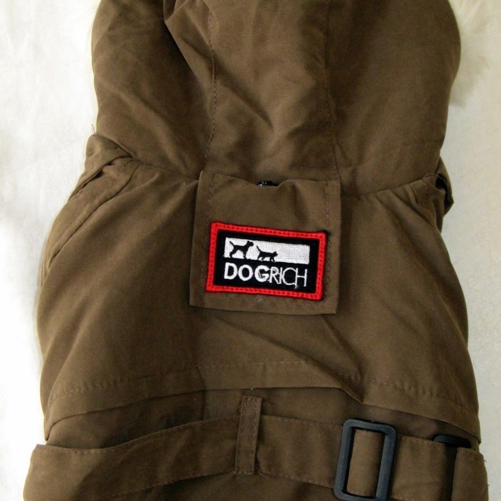 SOLD NWT Siberian Winter Dog Coat Jacket Brown 10" - Picture 6 of 8
